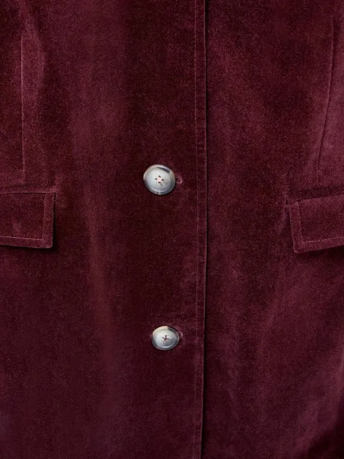 White Stuff COATS and JACKETS Karla Smart Velvet Coat Dk Plum 8211 Women White Stuff COATS and JACKETS Karla Smart Velvet Coat Dk Plum 8211 Women