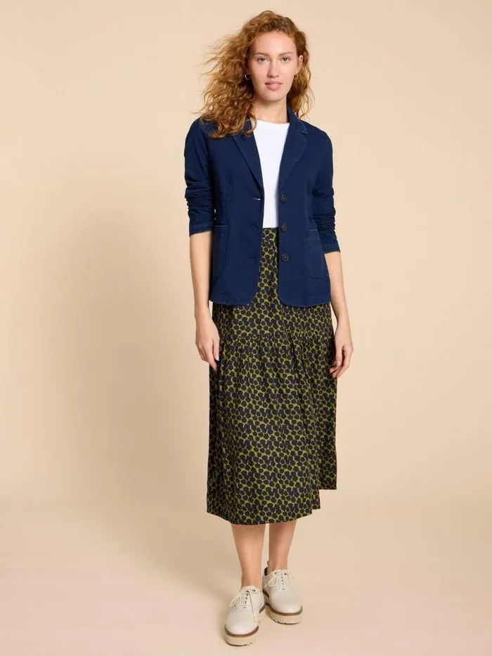 White Stuff COATS and JACKETS Olivia Cotton Jersey Blazer Dk Denim 8211 Women White Stuff COATS and JACKETS Olivia Cotton Jersey Blazer Dk Denim 8211 Women