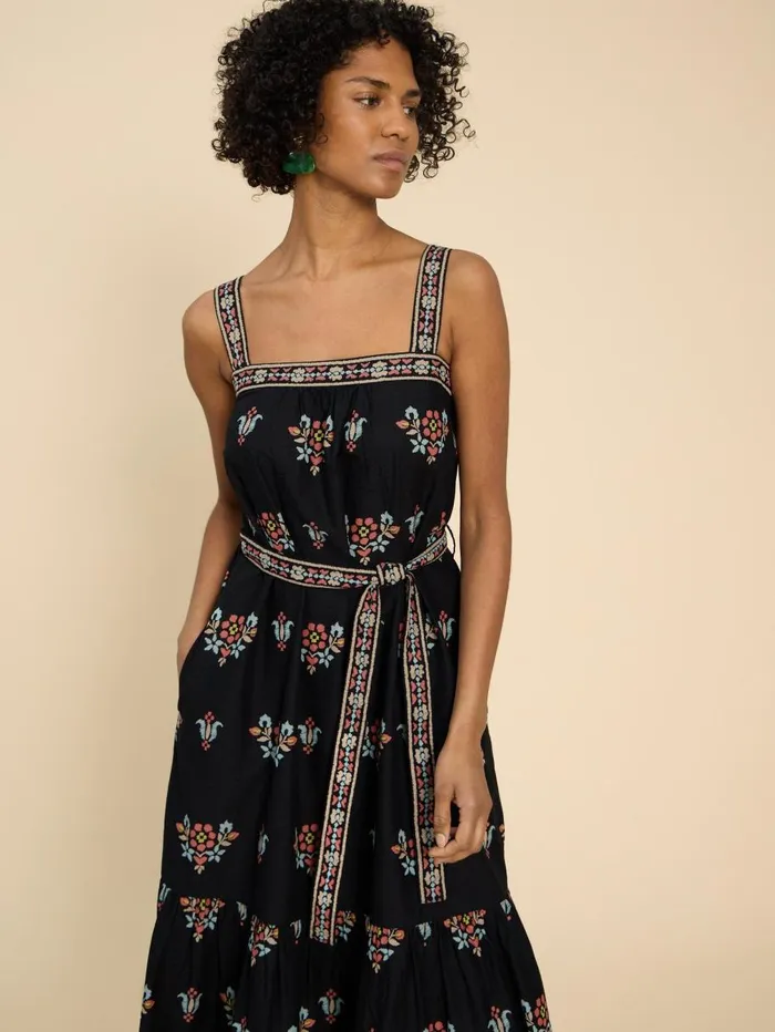 White Stuff DRESSES Fiona Maxi Dress Black Print 8211 Women White Stuff DRESSES Fiona Maxi Dress Black Print 8211 Women