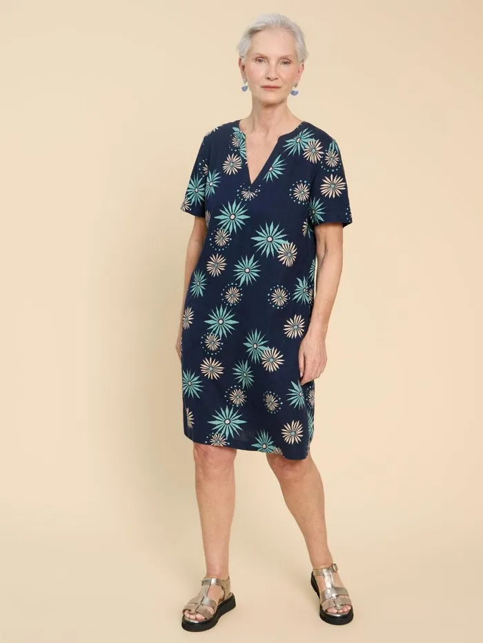 White Stuff DRESSES Lydia Shift Dress Navy Print 8211 Women White Stuff DRESSES Lydia Shift Dress Navy Print 8211 Women