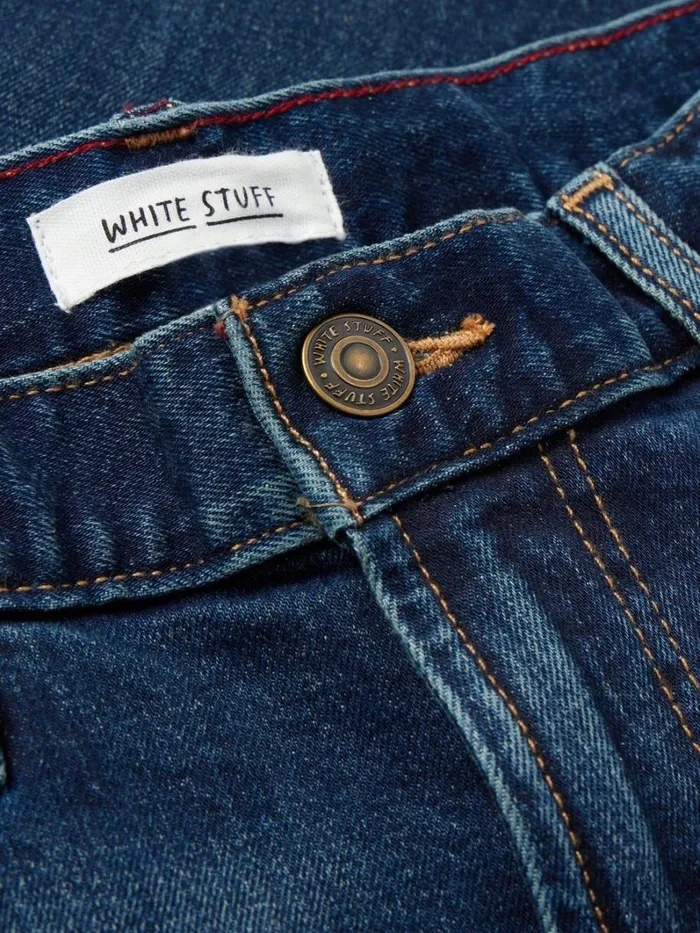 White Stuff JEANS Eastwood Straight Jean Zip Fly Dark Blue 8211 Men