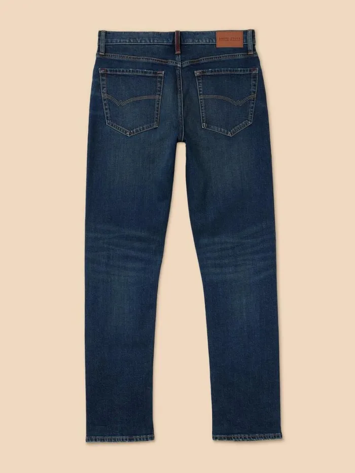 White Stuff JEANS Eastwood Straight Jean Zip Fly Dark Blue 8211 Men
