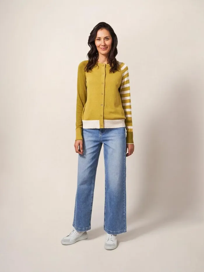 White Stuff KNITWEAR LULU CARDI Green Multi 8211 Women