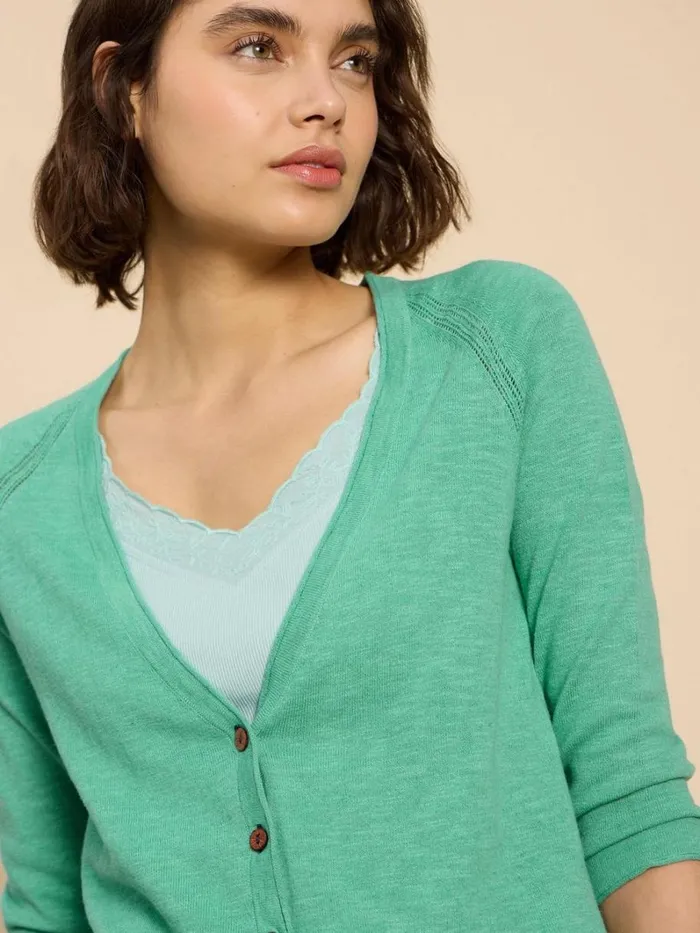 White Stuff KNITWEAR NARIA V NECK CARDI Mid Teal 8211 Women White Stuff KNITWEAR NARIA V NECK CARDI Mid Teal 8211 Women
