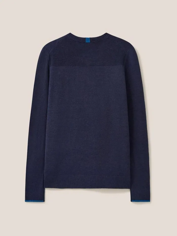 White Stuff KNITWEAR Newport Merino Vee Neck Dark Navy 8211 Men White Stuff KNITWEAR Newport Merino Vee Neck Dark Navy 8211 Men
