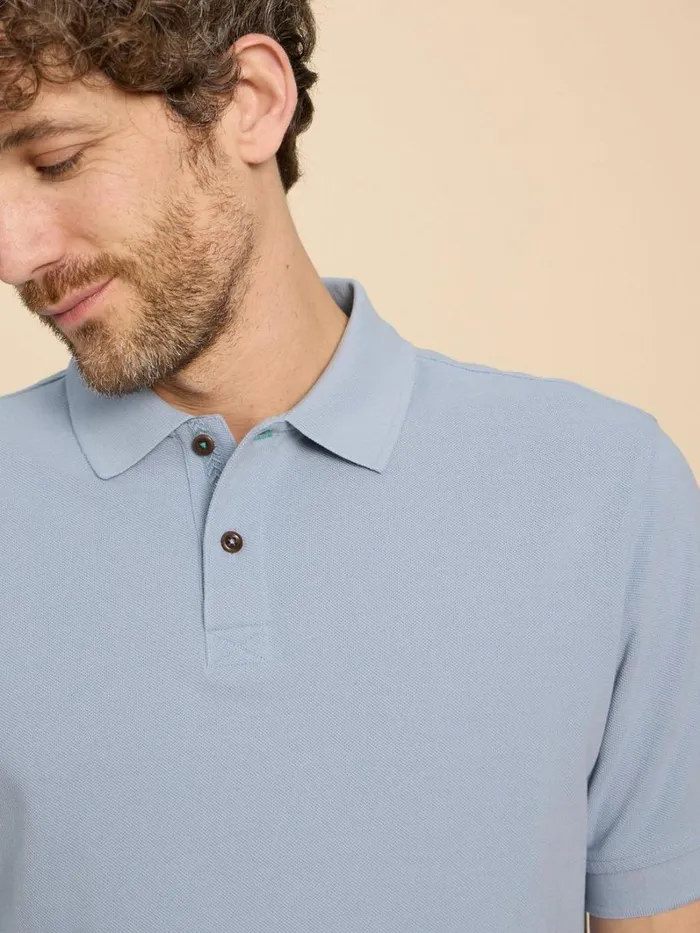 White Stuff POLO SHIRTS Utility Polo Light Blue 8211 Men White Stuff POLO SHIRTS Utility Polo Light Blue 8211 Men