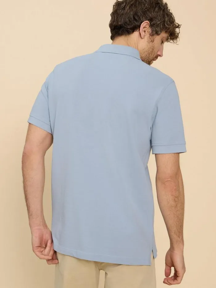 White Stuff POLO SHIRTS Utility Polo Light Blue 8211 Men White Stuff POLO SHIRTS Utility Polo Light Blue 8211 Men