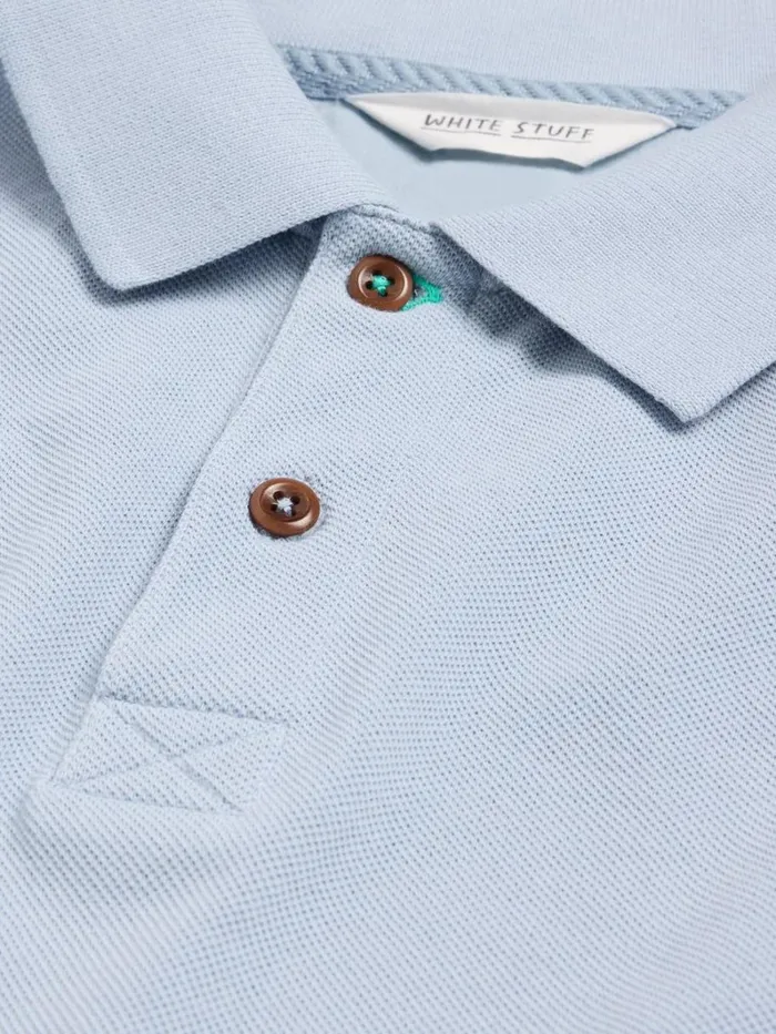 White Stuff POLO SHIRTS Utility Polo Light Blue 8211 Men White Stuff POLO SHIRTS Utility Polo Light Blue 8211 Men