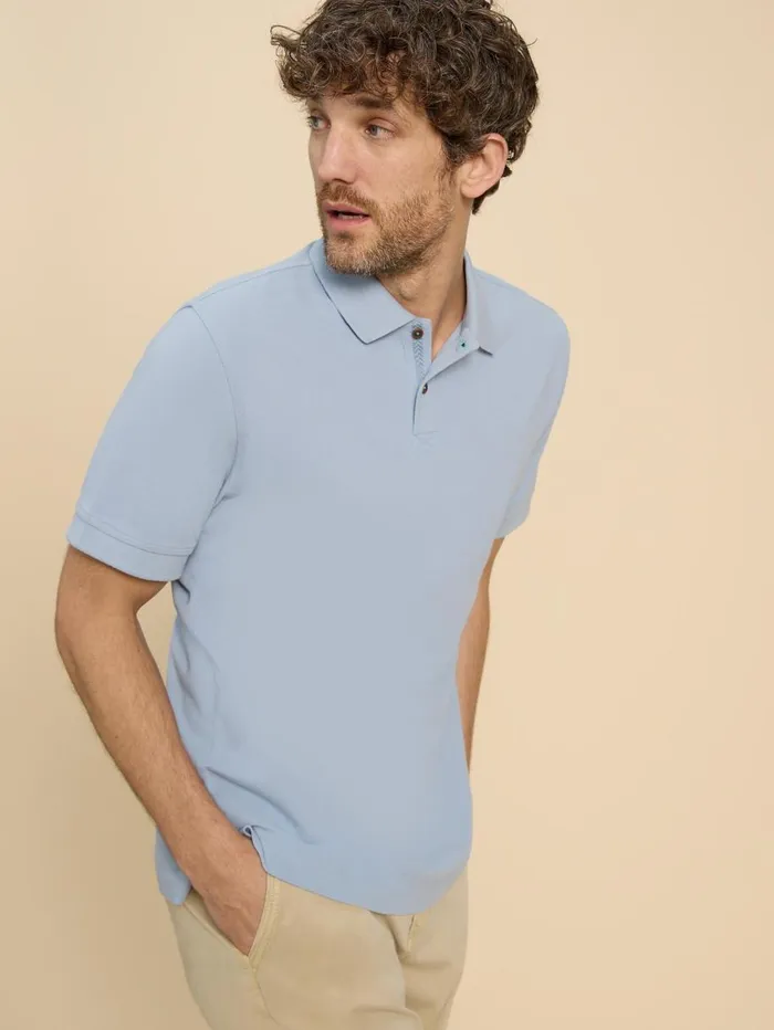 White Stuff POLO SHIRTS Utility Polo Light Blue 8211 Men White Stuff POLO SHIRTS Utility Polo Light Blue 8211 Men