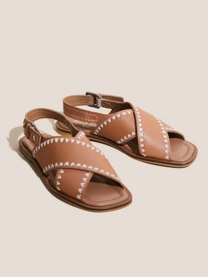White Stuff SANDALS Craft Leather Sandal Mid Tan 8211 Women White Stuff SANDALS Craft Leather Sandal Mid Tan 8211 Women