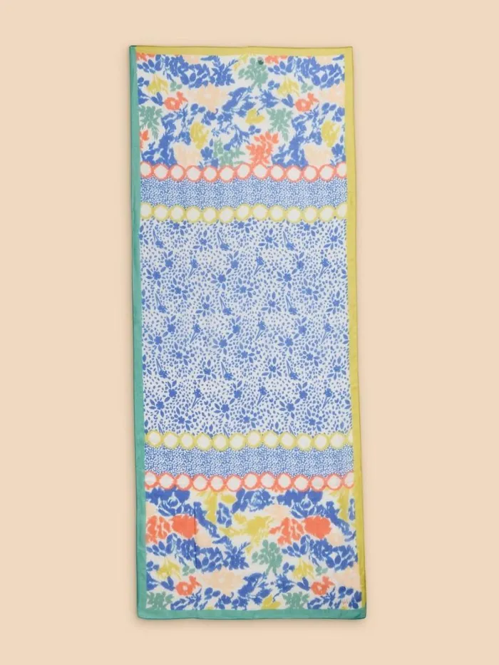 White Stuff SCARVES Patchwork Modal Scarf Blue Multi 8211 Women White Stuff SCARVES Patchwork Modal Scarf Blue Multi 8211 Women