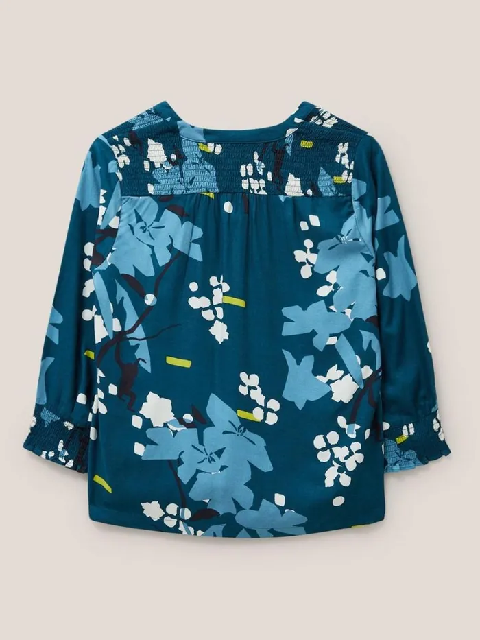 White Stuff SHIRTS and BLOUSES Elisa Eco Vero V Neck Top Teal Multi 8211 Women White Stuff SHIRTS and BLOUSES Elisa Eco Vero V Neck Top Teal Multi 8211 Women