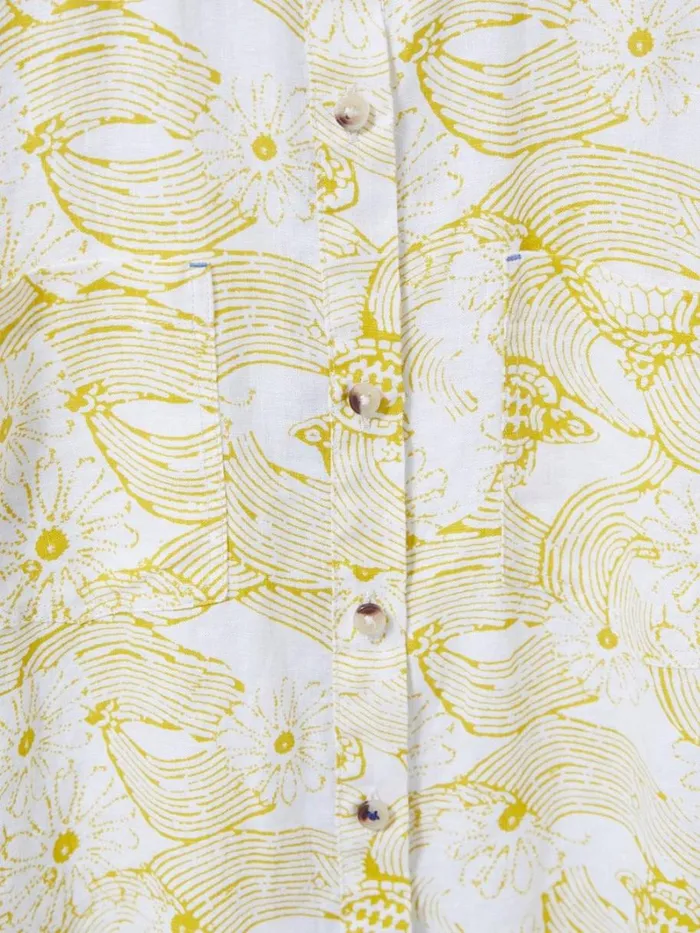 White Stuff SHIRTS and BLOUSES Layla Linen Shirt White Multi 8211 Women White Stuff SHIRTS and BLOUSES Layla Linen Shirt White Multi 8211 Women