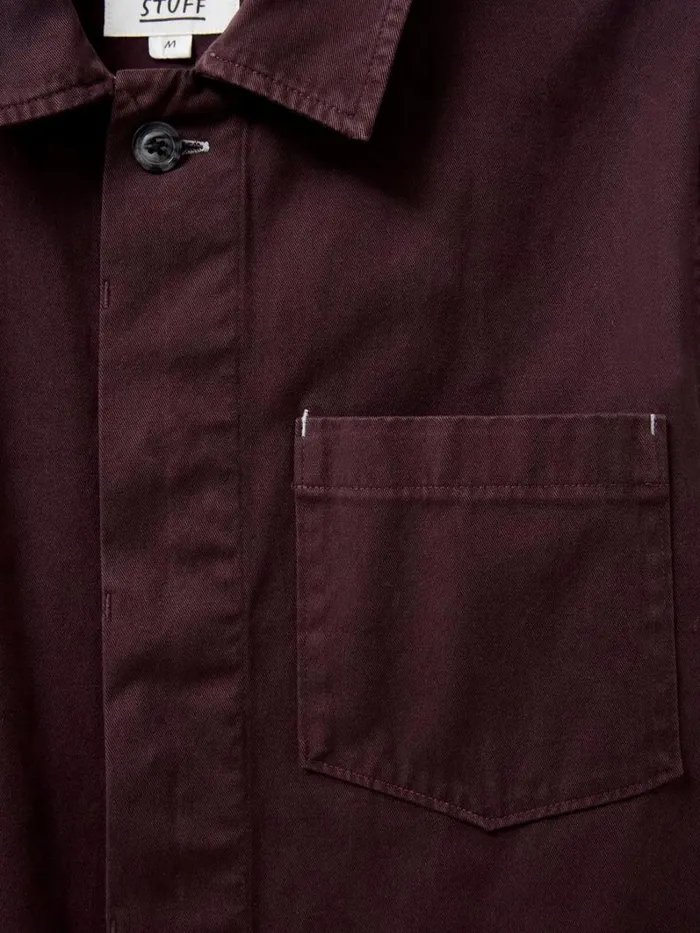 White Stuff SHIRTS Everade Shacket Dk Plum 8211 Men White Stuff SHIRTS Everade Shacket Dk Plum 8211 Men