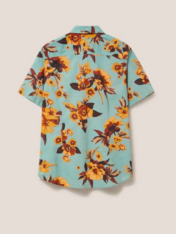 White Stuff SHIRTS Floral Printed Slim Fit Shirt Mint Green 8211 Men White Stuff SHIRTS Floral Printed Slim Fit Shirt Mint Green 8211 Men