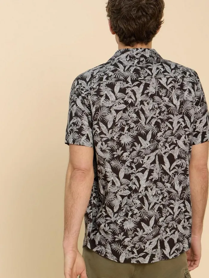 White Stuff SHIRTS Monkey Printed Shirt Black Print 8211 Men White Stuff SHIRTS Monkey Printed Shirt Black Print 8211 Men