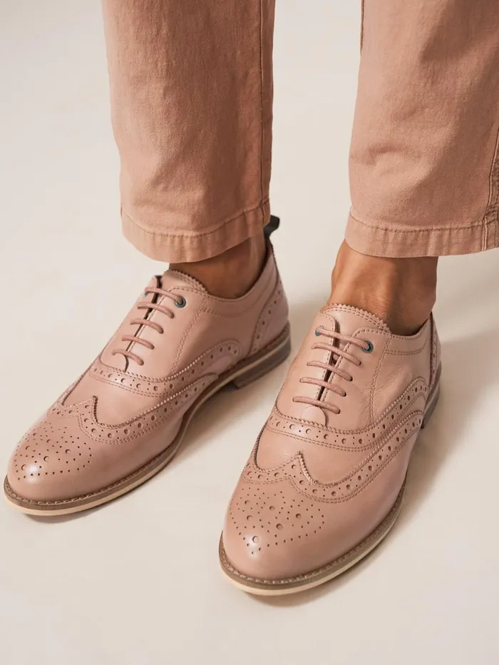 White Stuff SHOES Thistle Lace Up Brogue Pink Multi 8211 Women White Stuff SHOES Thistle Lace Up Brogue Pink Multi 8211 Women