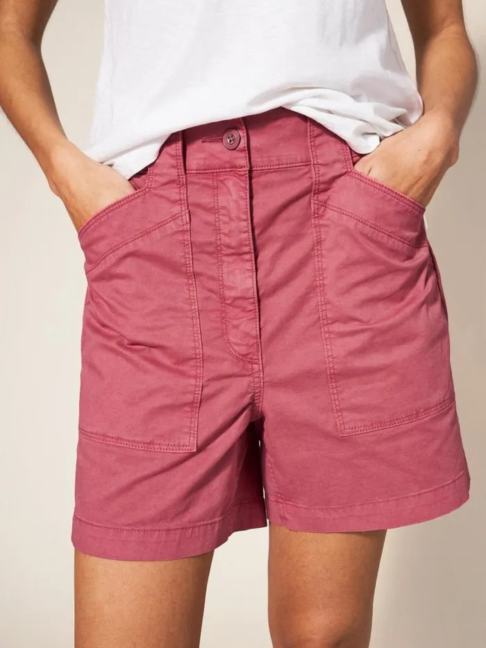 White Stuff SHORTS Tessa Chino Shorts Mid Pink 8211 Women