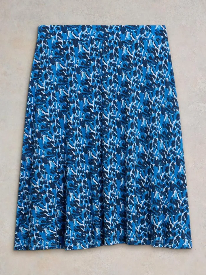 White Stuff SKIRTS Jade Eco Vero Jersey Skirt Blue Print 8211 Women White Stuff SKIRTS Jade Eco Vero Jersey Skirt Blue Print 8211 Women