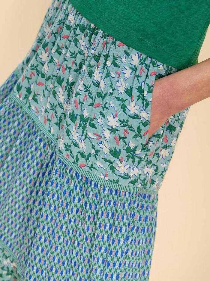 White Stuff SKIRTS Mabel Mixed Print Skirt Teal Print 8211 Women