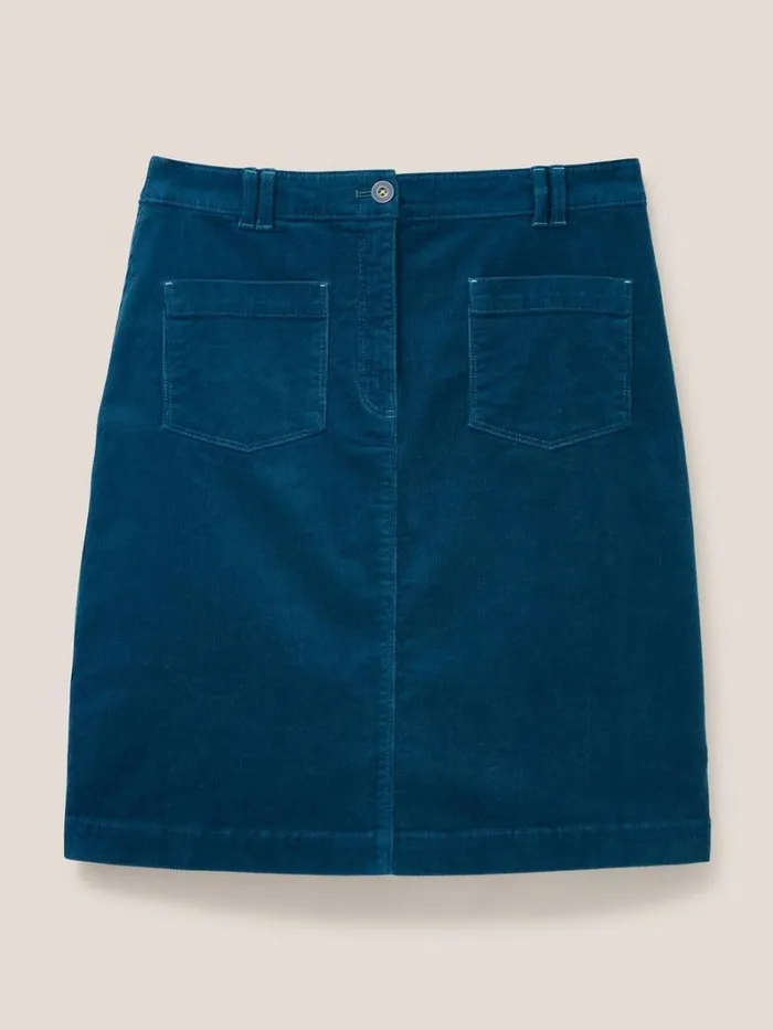 White Stuff SKIRTS Melody Organic Cord Skirt Dk Teal 8211 Women White Stuff SKIRTS Melody Organic Cord Skirt Dk Teal 8211 Women