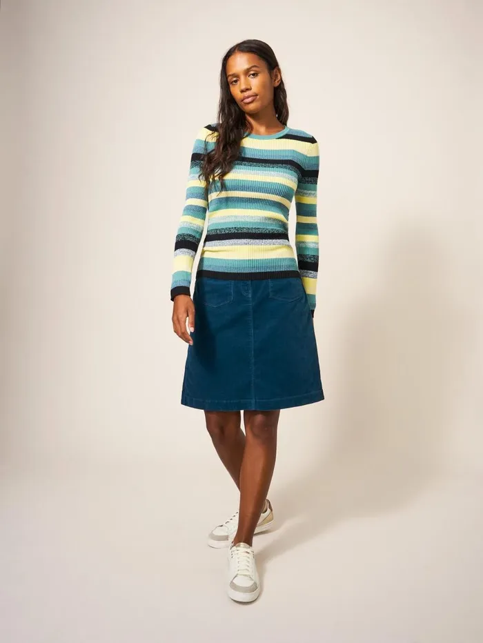 White Stuff SKIRTS Melody Organic Cord Skirt Dk Teal 8211 Women White Stuff SKIRTS Melody Organic Cord Skirt Dk Teal 8211 Women