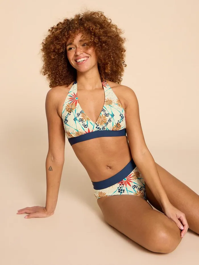 White Stuff SWIMWEAR Valley Bikini Top Ivory Multi 8211 Women White Stuff SWIMWEAR Valley Bikini Top Ivory Multi 8211 Women