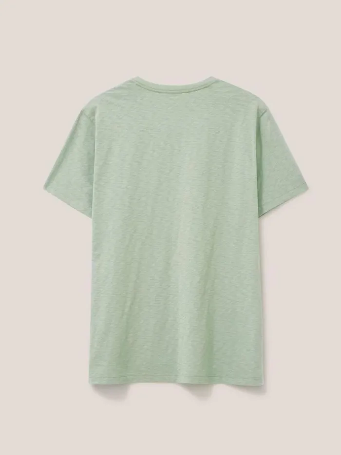 White Stuff TSHIRTS Palm Springs Graphic Tee Dusty Green 8211 Men