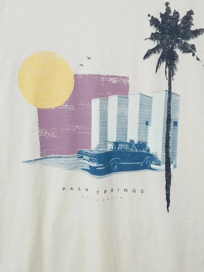 White Stuff TSHIRTS Palm Springs Graphic Tee Natural White 8211 Men