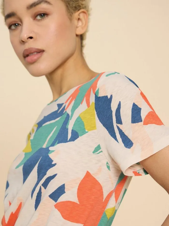 White Stuff TOPS and TEES ABBIE PRINT TEE White Print 8211 Women White Stuff TOPS and TEES ABBIE PRINT TEE White Print 8211 Women