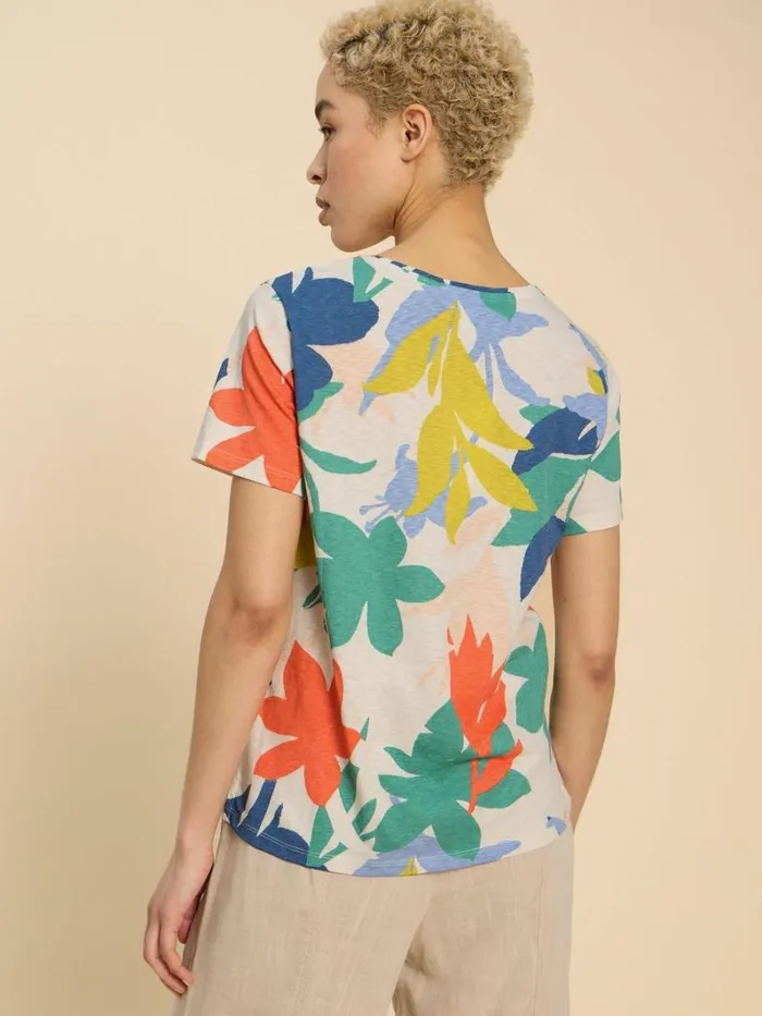 White Stuff TOPS and TEES ABBIE PRINT TEE White Print 8211 Women White Stuff TOPS and TEES ABBIE PRINT TEE White Print 8211 Women