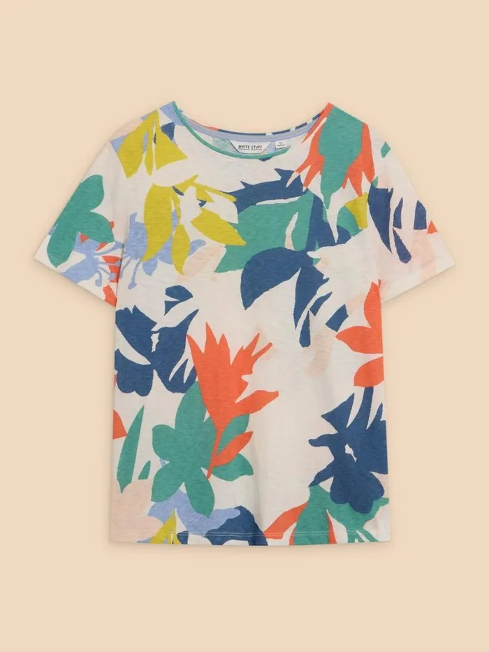 White Stuff TOPS and TEES ABBIE PRINT TEE White Print 8211 Women White Stuff TOPS and TEES ABBIE PRINT TEE White Print 8211 Women