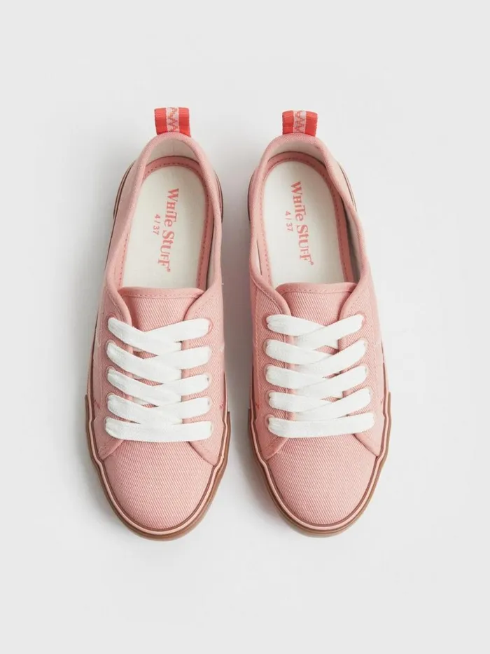 White Stuff TRAINERS Piper Plimsoll Light Pink 8211 Women White Stuff TRAINERS Piper Plimsoll Light Pink 8211 Women