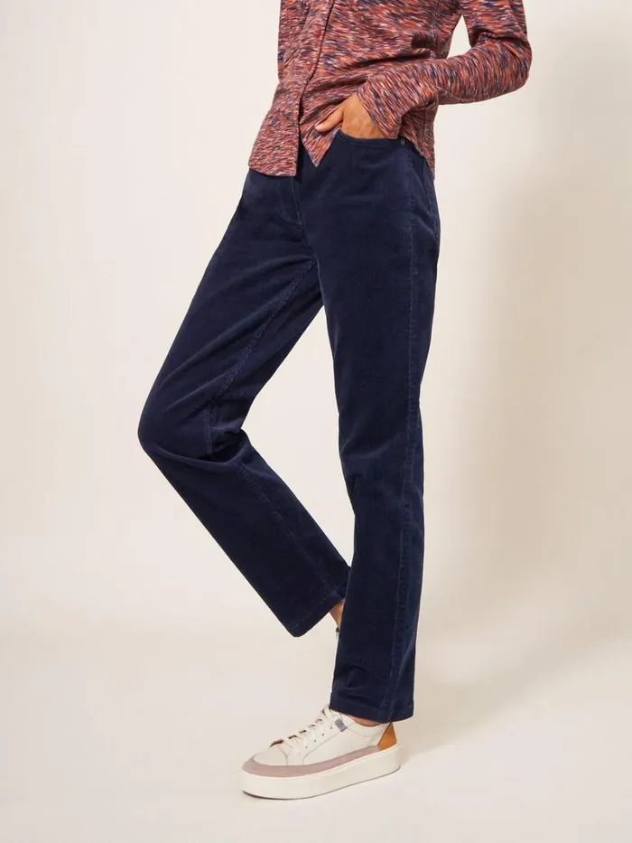 White Stuff TROUSERS Brooke Mid Rise Cord Trouser Dark Navy 8211 Women White Stuff TROUSERS Brooke Mid Rise Cord Trouser Dark Navy 8211 Women