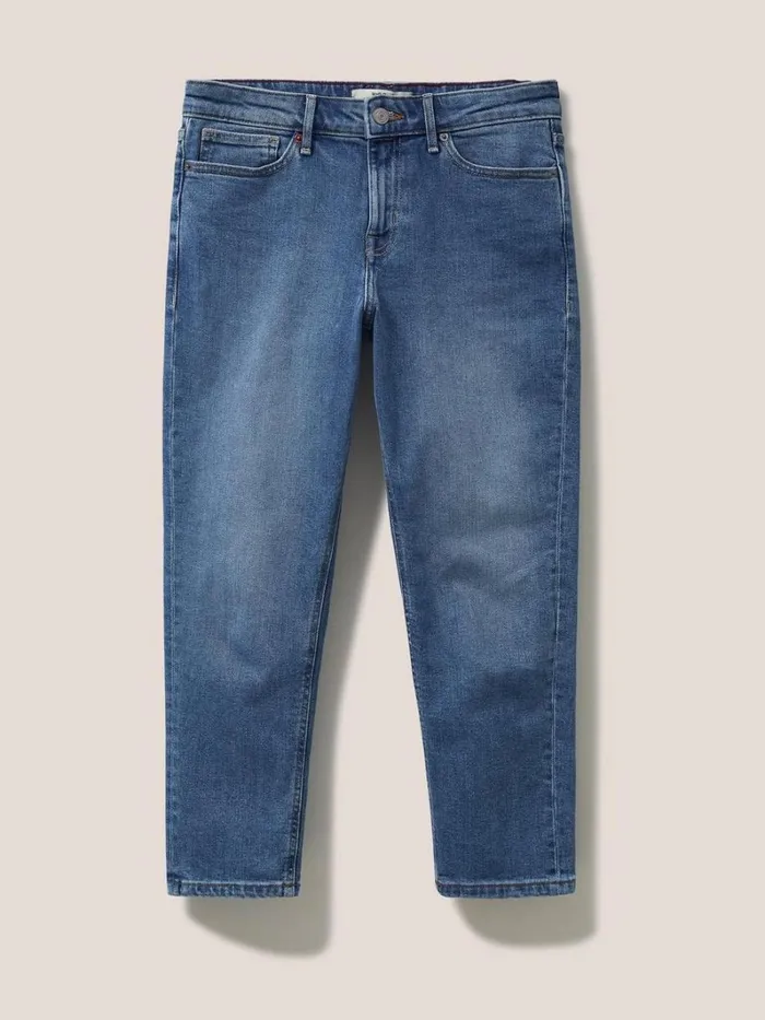 White Stuff TROUSERS Brooke Straight Crop Jean Light Denim 8211 Women