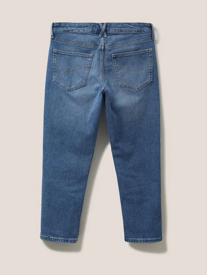 White Stuff TROUSERS Brooke Straight Crop Jean Light Denim 8211 Women