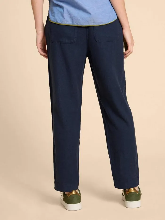 White Stuff TROUSERS Elle Linen Blend Trouser Dark Navy 8211 Women White Stuff TROUSERS Elle Linen Blend Trouser Dark Navy 8211 Women