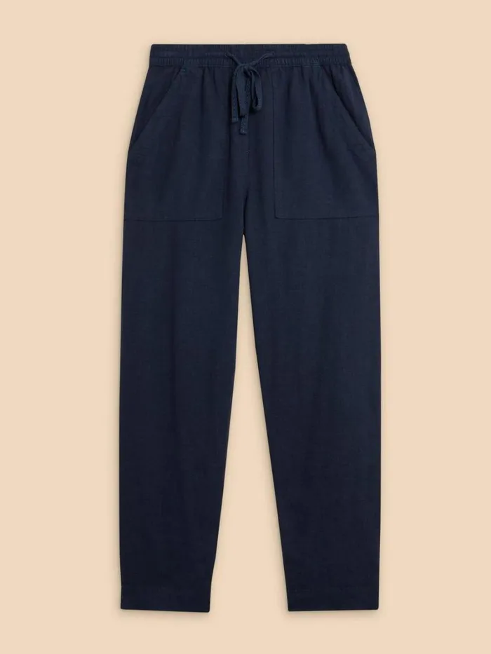 White Stuff TROUSERS Elle Linen Blend Trouser Dark Navy 8211 Women White Stuff TROUSERS Elle Linen Blend Trouser Dark Navy 8211 Women