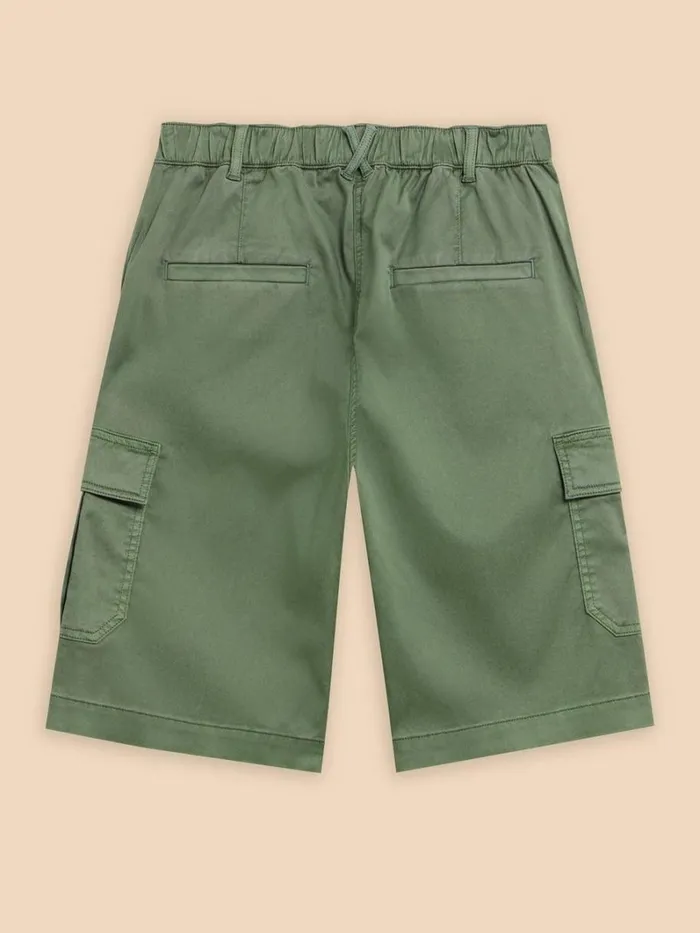 White Stuff TROUSERS Everleigh Cargo Shorts Mid Green 8211 Women