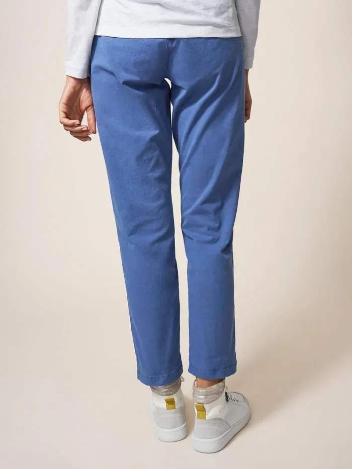 White Stuff TROUSERS Twister Chino Mid Blue 8211 Women