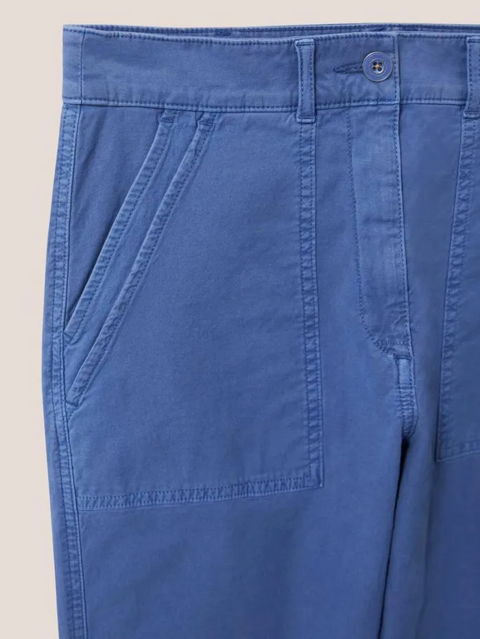 White Stuff TROUSERS Twister Chino Mid Blue 8211 Women