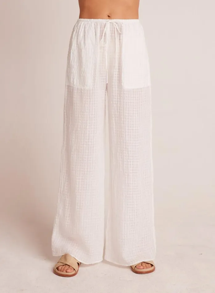 Wide Leg Pocket Beach Pant 8211 White Women Bella Dahl Pants