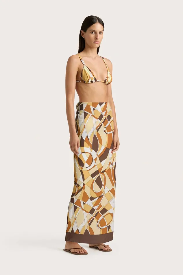 Women Abaya Pareo Sassari Print Faithfull The Brand Accessories