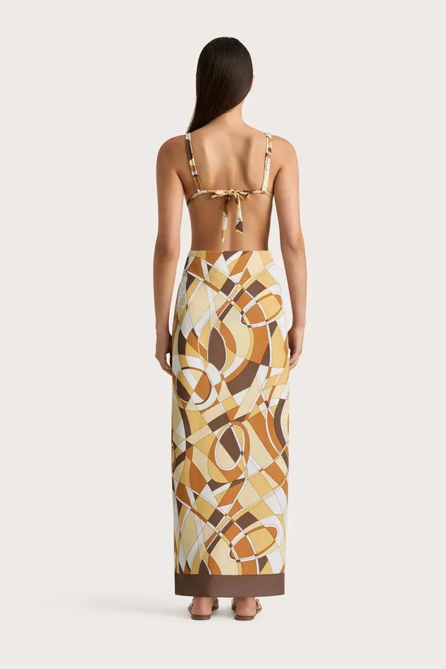 Women Abaya Pareo Sassari Print Faithfull The Brand Accessories