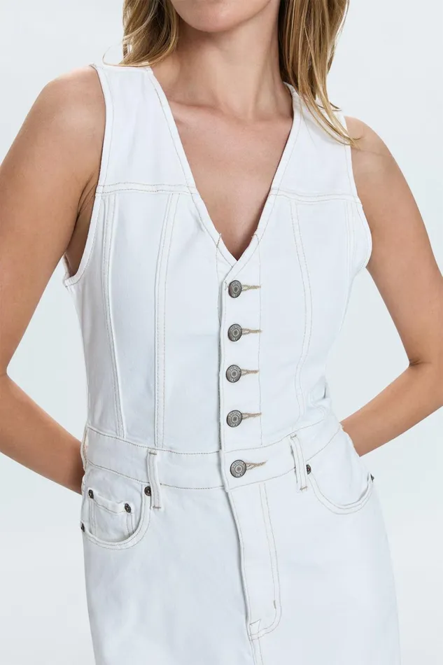 Women Alex Dress 8211 Le Blanc Pistola Denim Denim