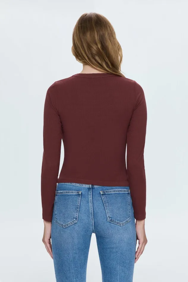 Women Bailey Top 8211 Terra Pistola Denim Tees and Tanks
