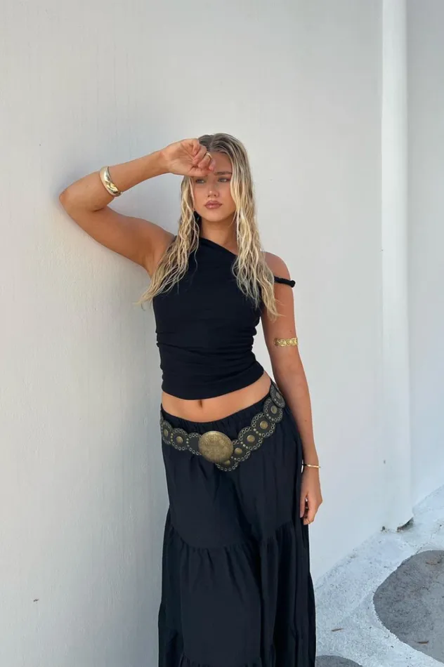 Women Basic Runaway The Label BLAKE TOP Black
