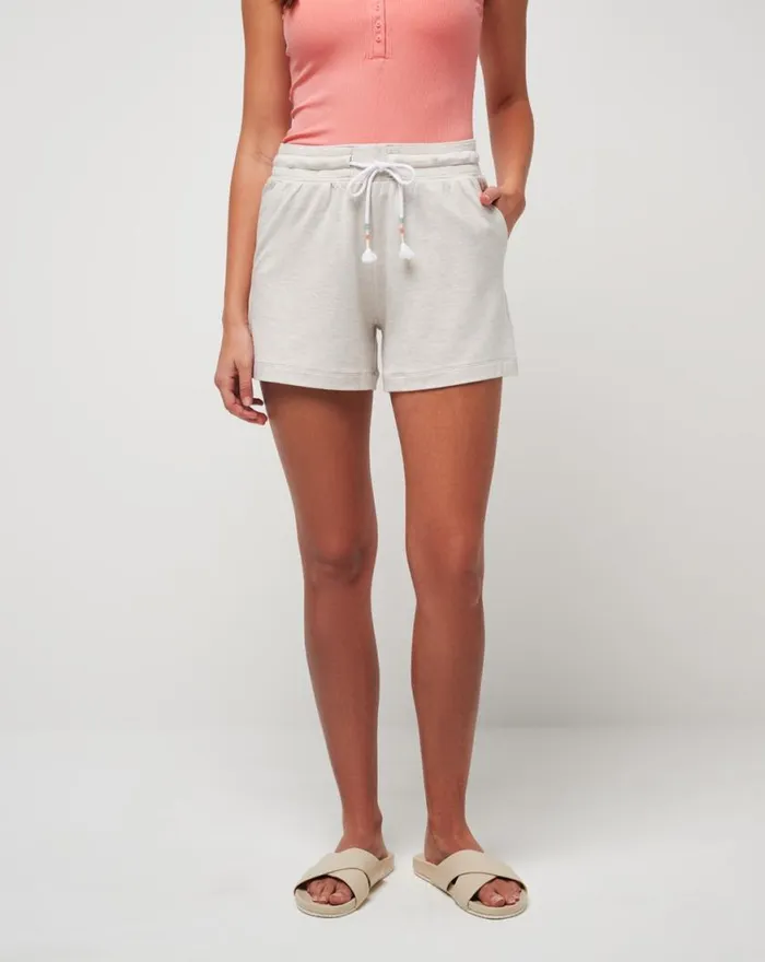 Women BEACH CRAZE CLOUD TERRY SHORT Heather Brazilian Sand TravisMathew Shorts
