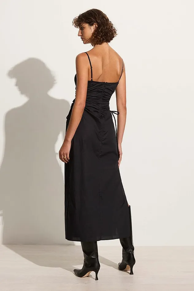 Women Beatriz Midi Dress Black 8211 Final Sale Faithfull The Brand Dresses Women Beatriz Midi Dress Black 8211 Final Sale Faithfull The Brand Dresses