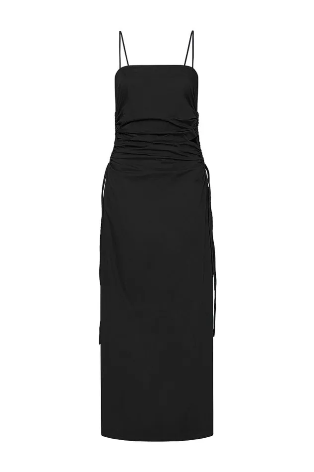 Women Beatriz Midi Dress Black 8211 Final Sale Faithfull The Brand Dresses Women Beatriz Midi Dress Black 8211 Final Sale Faithfull The Brand Dresses